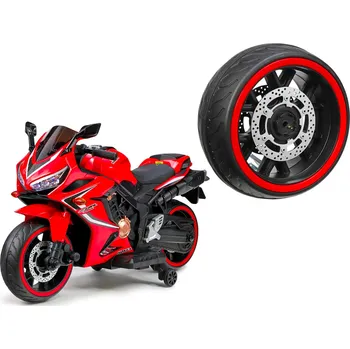 Dětské elektrovozidlo Náhradní zadní svítící led kolo na elektrickou motorku CBR 650 (N999)