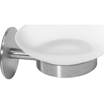 Mýdlenka Miska na mýdlo REA ROUND stříbrná