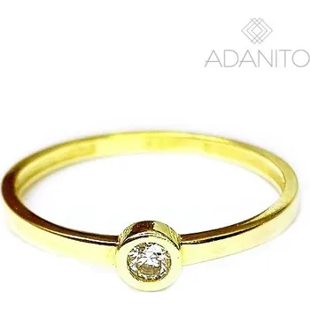 Prsten Zlatý prsten se zirkonem