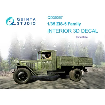 Plastikový model Quinta studio 1/35 ZiS-5 3D-Printed&col. Interior (All kits)