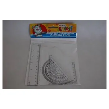 Komplet kreślarski z linijką 15cm PENMATE