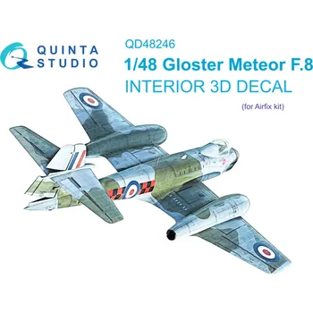 Plastikový model Quinta studio 1/48 Meteor F.8 3D-Printed&col. Interior (AIRF)