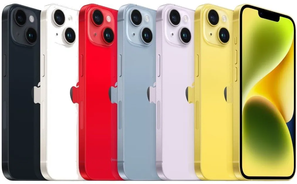 Apple iPhone 14 barevné varianty