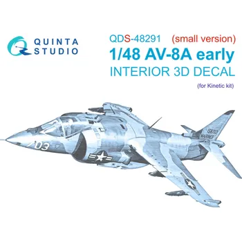 Plastikový model Quinta studio 1/48 AV-8A Early 3D-Printed&col.Int.(KIN) SMALL