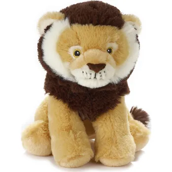 plyšák Play Eco Lev hnědý/tmavě hnědý 22 cm