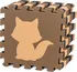 KiK KX5209 pěnové puzzle lesní zvířátka 9 dílků béžové/hnědé/černé