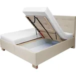 Dvoulůžko PEGGY | 160x200 cm | polohovací rošt | VÝBĚR MATRACE A TKANINY | výroba v ČR