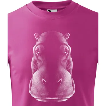 Chlapecké tričko Dětské tričko Hroch, Barva Purpurová, Velikost 158 cm/12 roků, Canvas Dětské tričko Bezvatriko.cz 1772