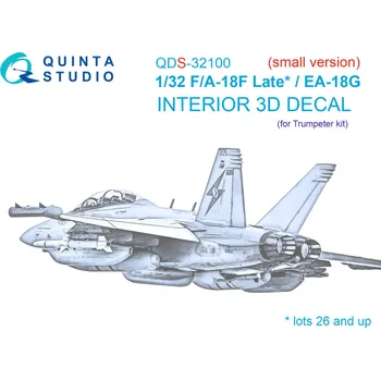 Plastikový model Quinta studio 1/32 F/A-18F late/EA-18G 3D-Printed&col.Int. SMALL