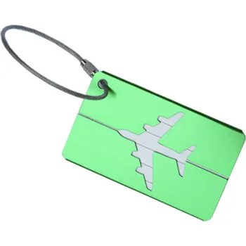 Příslušenství k zavazadlu Visačka na kufr kovová 7,5 x 4,5 cm Barva: Zelená - doprava zdarma od 1499 Kč