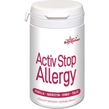 Speciální výživa ACTIV STOP ALLERGY 60 VEGAN KAPSUL - vhodný při sezónních alergiích (pely, trávy), při histaminové intoleranci, alergiích na prach, roztoči nebo alergii na některá zvířata (kočky, psi, ptáci apod.)