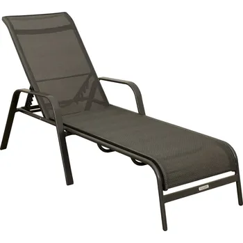 Zahradní lehátko Zahradní lehátko PESARO antracit káro
