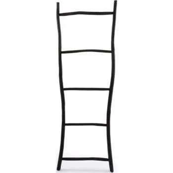 Žebřík z teakového dřeva Tulum Black 165 cm