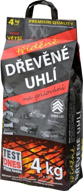 Servis les dřevěné uhlí 4 kg