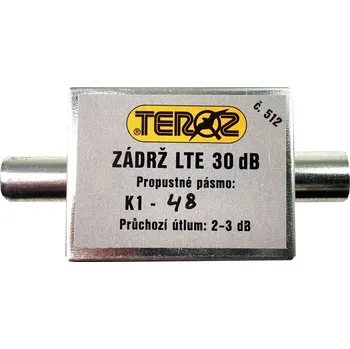 Příjem digitálního pozemního vysílání Filtr LTE č.512 LTE zádrž 30dB K1-48 IEC