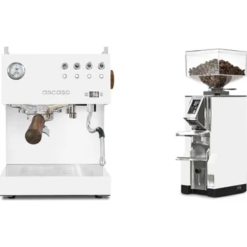 Kávovar Ascaso Steel DUO PID, White&Wood + Eureka Mignon Libra, CR white