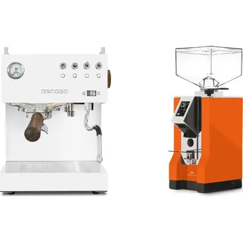 Kávovar Ascaso Steel DUO PID, White&Wood + Eureka Mignon Specialita, CR…