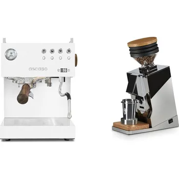 Kávovar Ascaso Steel DUO PID, White&Wood + Eureka Mignon Single Dose,…