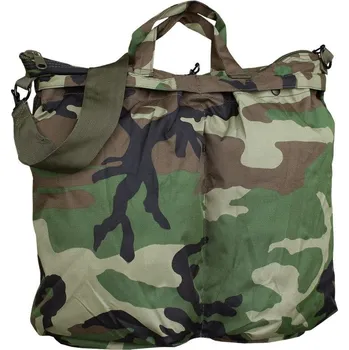 Taška pilotní na helmu - woodland (Armádní batohy a vaky.&nbsp; Taška je vyrobena ze 100% Polyesteru, s vodě a oděru vzdornou úpravou, dle střihu a rozměru armádního originálu. )