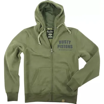 Nákrčník Mikina Rusty Pistons Rpswm52 Riggins khaki zip - S / zelená