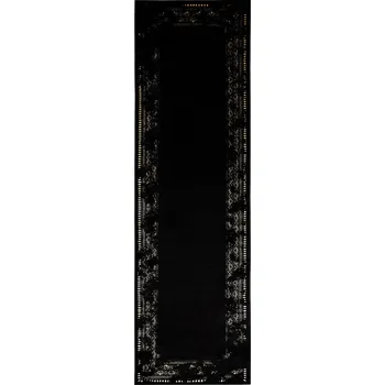 Koberec Dywany Łuszczów Běhoun Gloss 408C 86 geometric black/gold Rozměry koberců: 80x300