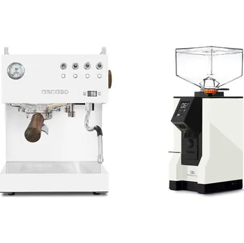 Kávovar Ascaso Steel DUO PID, White&Wood + Eureka Mignon Perfetto, BL…