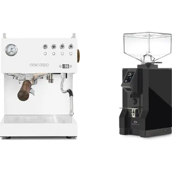 Kávovar Ascaso Steel DUO PID, White&Wood + Eureka Mignon Specialita, BL…