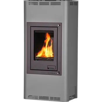 Krbová kamna HS Flamingo Krbová kamna AQUAFLAM ® 7 s výměníkem - šedá, automatická regulace HSF29-022