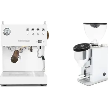 Kávovar Ascaso Steel DUO PID, White&Wood + Rocket Espresso FAUSTINO 3.1…
