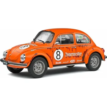 autíčko Solido Volkswagen Beetle 1303 #8 1974 Jägermeister Tribute 1:18 oranžový
