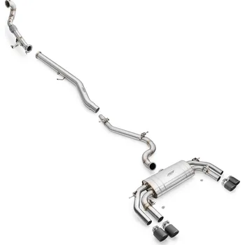 Výfuková trubka RM Motors Kompletní výfukový systém AUDI S3 8Y 2.0 TFSI Sedan Počátek: Svod + přímá trubka, Audi koncovky: 1