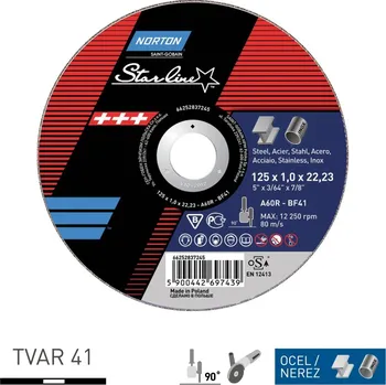 Řezný kotouč Řezný kotouč NORTON Starline 230 x 2,0 x 22,23 mm 66252837248