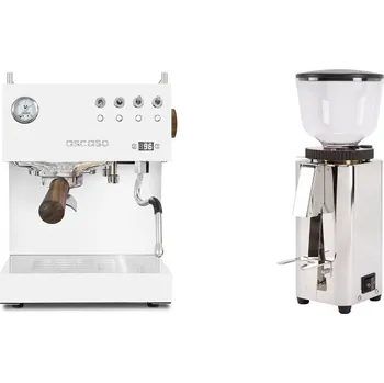 Kávovar Ascaso Steel DUO PID, White&Wood + ECM C-Manuale 54