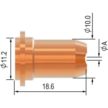 Příslušenství ke svářečce PARKER TORCHOLOGY Dýza SCP 40/60, PT-60, HS-60 - 0,9 mm (40 A) - s drážkami - řezání s odstupem 5060