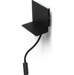 RENDL ROSTAM nástěnná s USB černá 230V LED 2x3W 3000K R13571