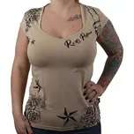 Tričko Rusty Pistons Rptsw68 Hellhole star - XS / Béžová