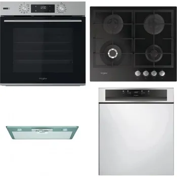 Set domácích spotřebičů WHIRLPOOL OMSK58HU1SX + WHIRLPOOL GOFL 629/NB + WHIRLPOOL AKR 650/1 IX + WHIRLPOOL WBC 3C34 PF X