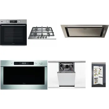 Set domácích spotřebičů WHIRLPOOL OMSK58HU1SX + WHIRLPOOL TKRL 661 IX EU + WHIRLPOOL WCT3 64 FLB X + WHIRLPOOL AMW 439 IX + WHIRLPOOL WSIO 3O34 PFE X + WHIRLPOOL ART 66112