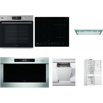 Set domácích spotřebičů WHIRLPOOL OMSK58HU1SX + WHIRLPOOL WL B8160 NE + WHIRLPOOL AKR 650/1 IX + WHIRLPOOL AMW 439 IX + WHIRLPOOL WSIC 3M27 C + WHIRLPOOL WHC18 T311