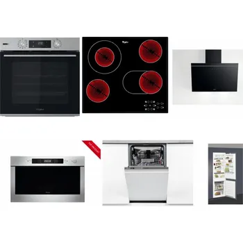 Set domácích spotřebičů WHIRLPOOL OMSK58HU1SX + WHIRLPOOL AKT 8190/BA + WHIRLPOOL AKR 62F LT K + WHIRLPOOL AMW 423/IX + WHIRLPOOL WSIO 3O34 PFE X + WHIRLPOOL ART 66112