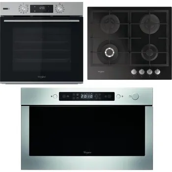 Set domácích spotřebičů WHIRLPOOL OMSK58HU1SX + WHIRLPOOL GOFL 629/NB + WHIRLPOOL AMW 439 IX