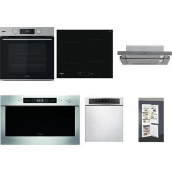 Set domácích spotřebičů WHIRLPOOL OMSK58HU1SX + WHIRLPOOL WS Q2760 BF + WHIRLPOOL AKR 749/1 IX + WHIRLPOOL AMW 439 IX + WHIRLPOOL WBC 3C34 PF X + WHIRLPOOL ART 66112