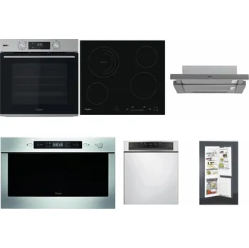 Set domácích spotřebičů WHIRLPOOL OMSK58HU1SX + WHIRLPOOL AKT 8900 BA + WHIRLPOOL AKR 749/1 IX + WHIRLPOOL AMW 439 IX + WHIRLPOOL WBC 3C34 PF X + WHIRLPOOL ART 65031