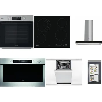 Set domácích spotřebičů WHIRLPOOL OMSK58HU1SX + WHIRLPOOL AKT 8900 BA + WHIRLPOOL WHBS 62F LT K + WHIRLPOOL AMW 439 IX + WHIRLPOOL WSIO 3O34 PFE X + WHIRLPOOL ART 66112