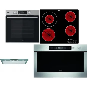 Set domácích spotřebičů WHIRLPOOL OMSK58HU1SX + WHIRLPOOL AKT 8130/NE + WHIRLPOOL AKR 650/1 IX + WHIRLPOOL AMW 439 IX