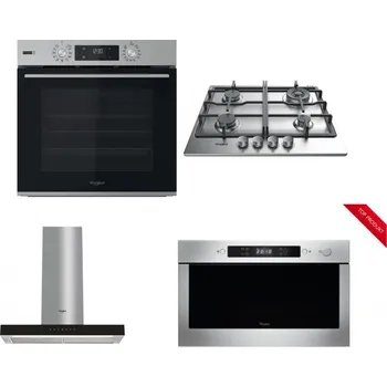 Set domácích spotřebičů WHIRLPOOL OMSK58HU1SX + WHIRLPOOL TKRL 661 IX EU + WHIRLPOOL WHBS 62F LT K + WHIRLPOOL AMW 423/IX