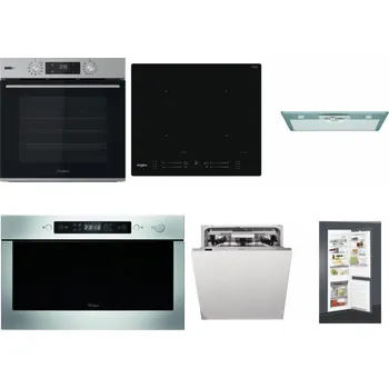 Set domácích spotřebičů WHIRLPOOL OMSK58HU1SX + WHIRLPOOL WL S7260 NE + WHIRLPOOL AKR 650/1 IX + WHIRLPOOL AMW 439 IX + WHIRLPOOL WIO 3T133 PLE + WHIRLPOOL ART 65031