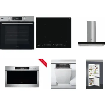 Set domácích spotřebičů WHIRLPOOL OMSK58HU1SX + WHIRLPOOL WL S7260 NE + WHIRLPOOL WHBS 62F LT K + WHIRLPOOL AMW 423/IX + WHIRLPOOL WSIC 3M27 C + WHIRLPOOL ART 66112