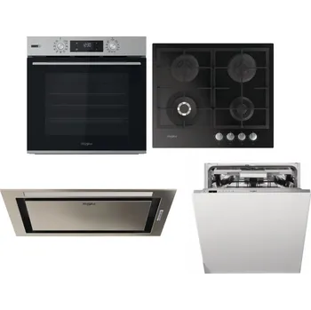 Set domácích spotřebičů WHIRLPOOL OMSK58HU1SX + WHIRLPOOL GOFL 629/NB + WHIRLPOOL WCT3 64 FLB X + WHIRLPOOL WIO 3O540 PELG