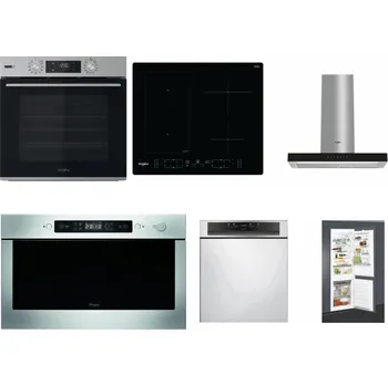 Set domácích spotřebičů WHIRLPOOL OMSK58HU1SX + WHIRLPOOL WL B8160 NE + WHIRLPOOL WHBS 62F LT K + WHIRLPOOL AMW 439 IX + WHIRLPOOL WBC 3C34 PF X + WHIRLPOOL ART 65031